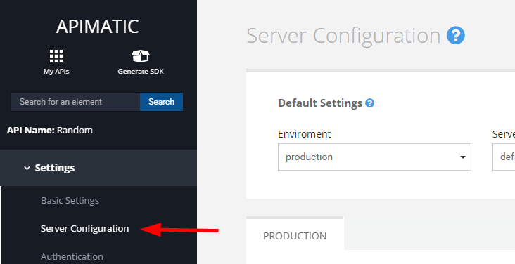 screenshot server configuration