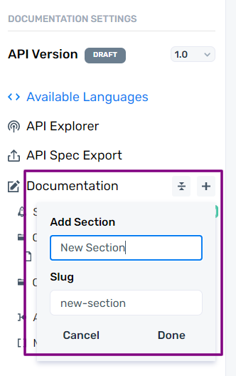 APIMatic Portal Custom Guide Options