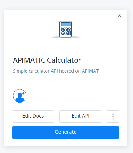 APIMatic calculator API