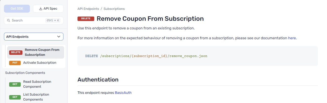 Remove Coupon From Subscription