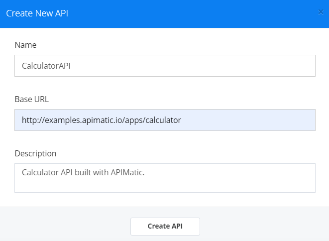 Create an API