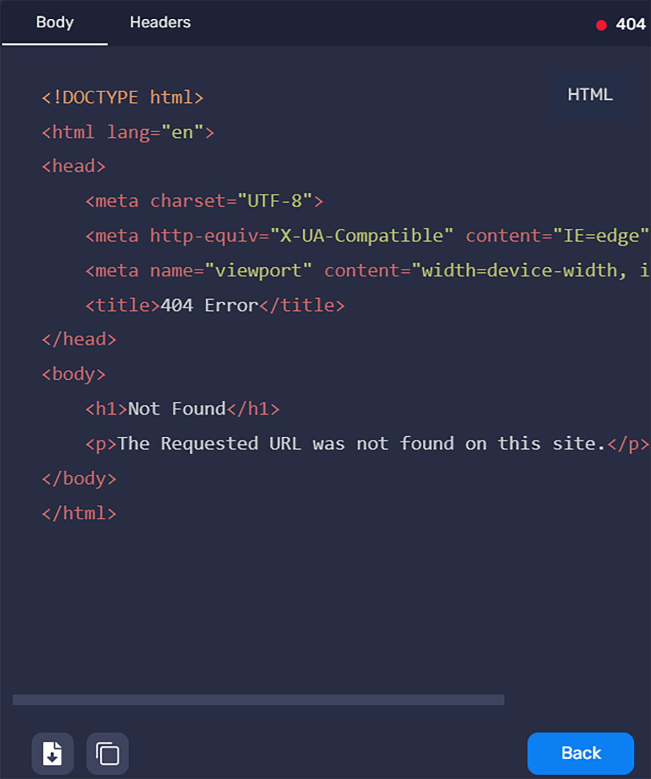 Formatted HTML Response for Try it Out