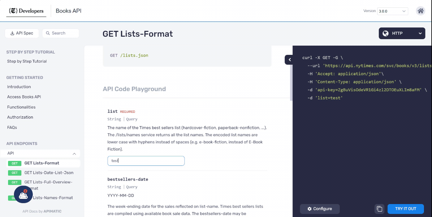 Multiline Support in API Code Playgroung