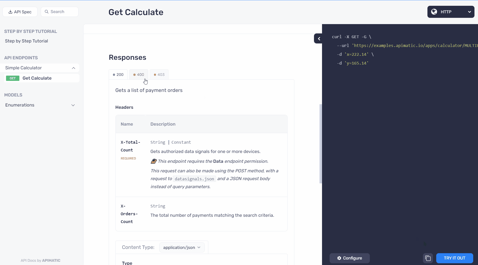 Multiple Response Examples