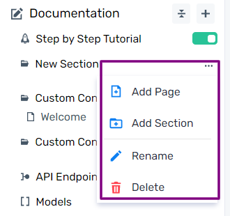 APIMatic Portal Custom Guide Options