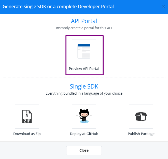 Developer Portal - SDK