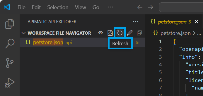 Refresh File Navigator