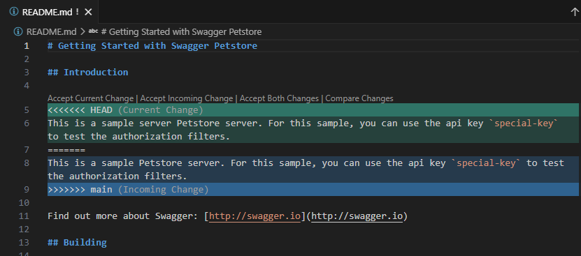 Resolving merge conflicts in generated SDK files