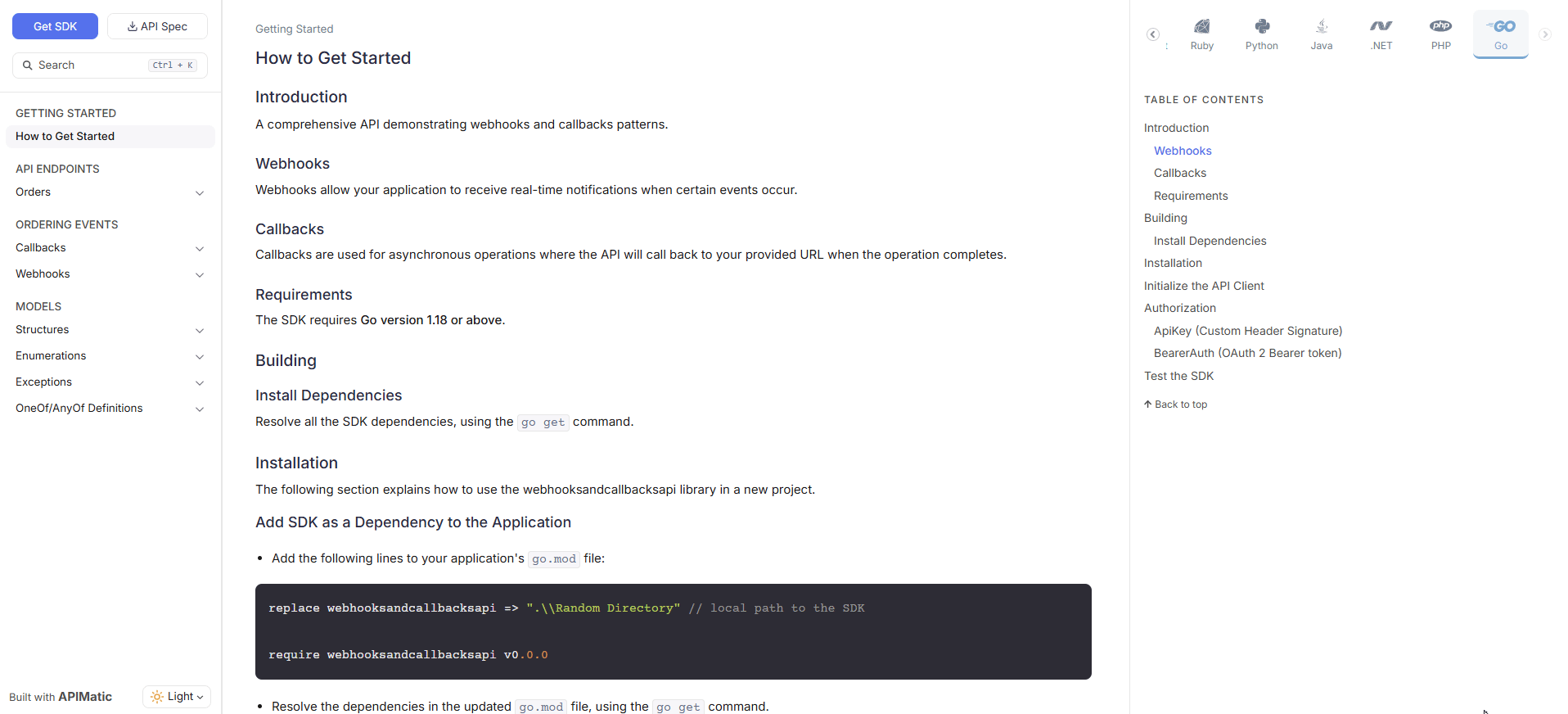 Webhook and Callback Grouping