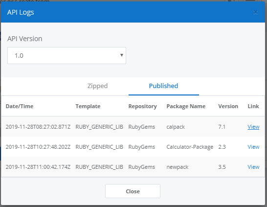 API Logs