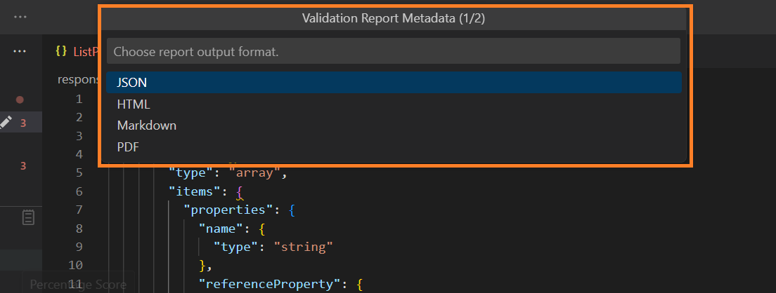 Validation Report Format