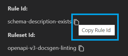 Copy Rule Id