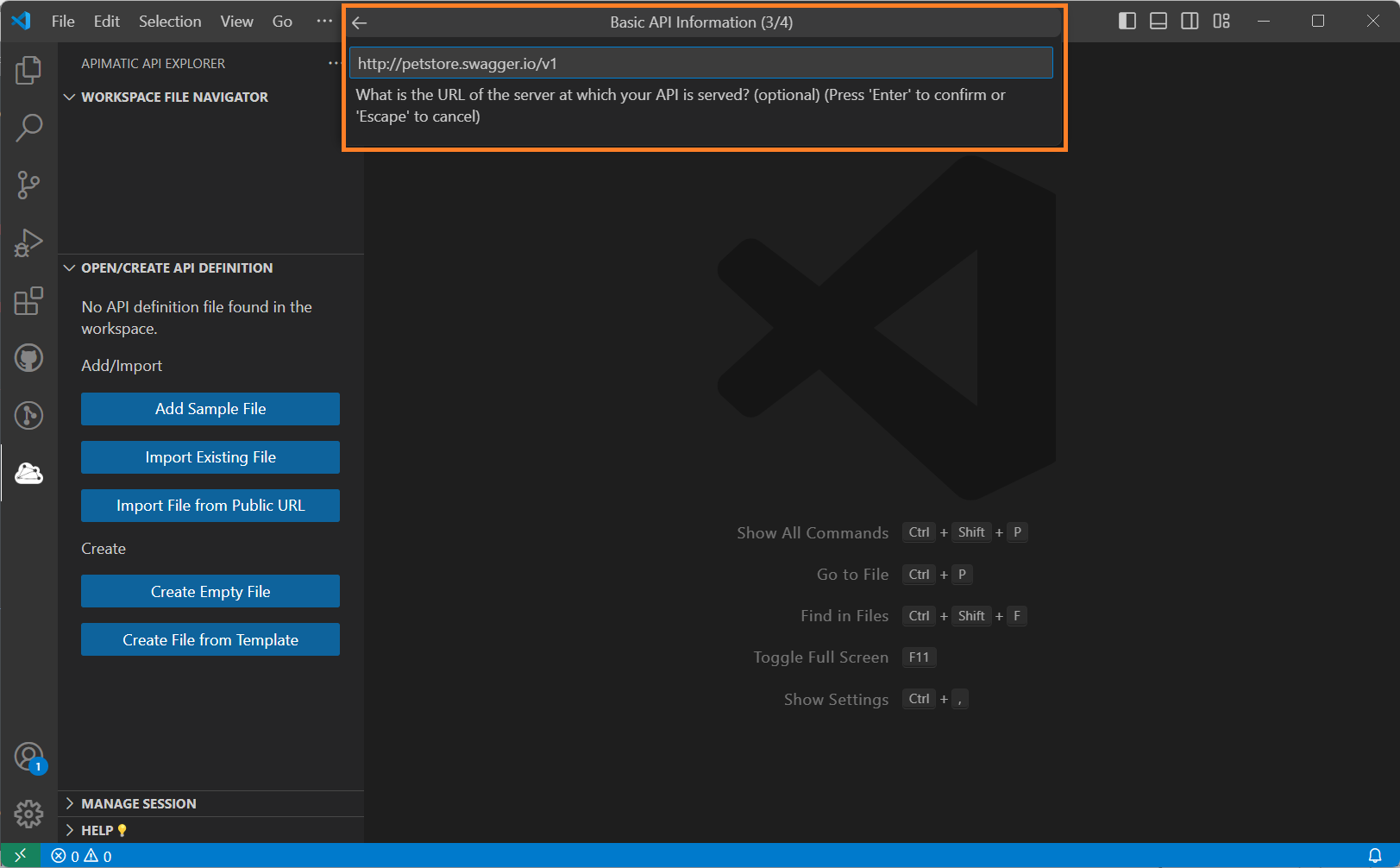 Create File From Template API Server