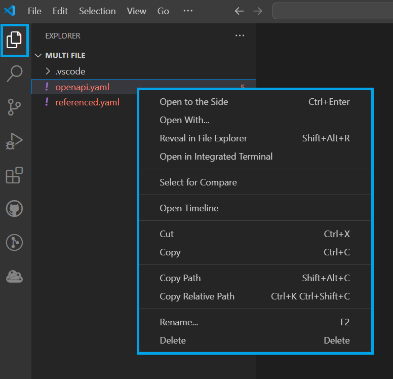 Edit in Explorer