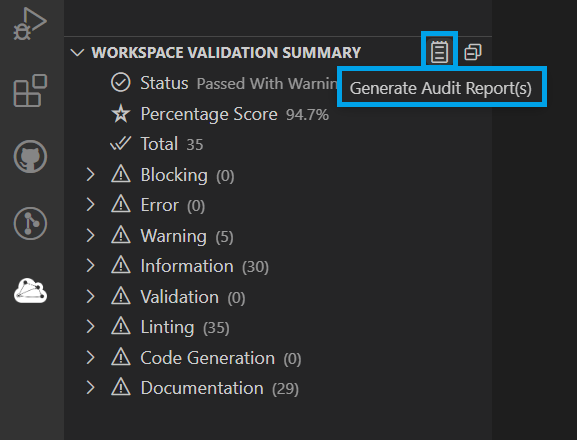 Generate Audit Report