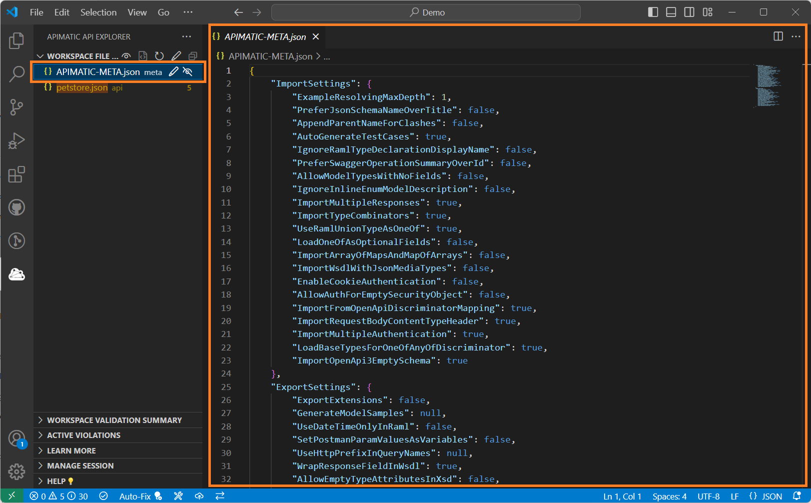 Import Export Configuration Added