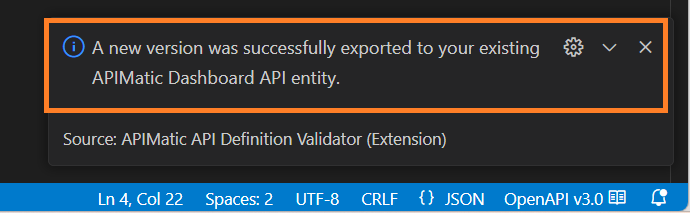 Export New Version