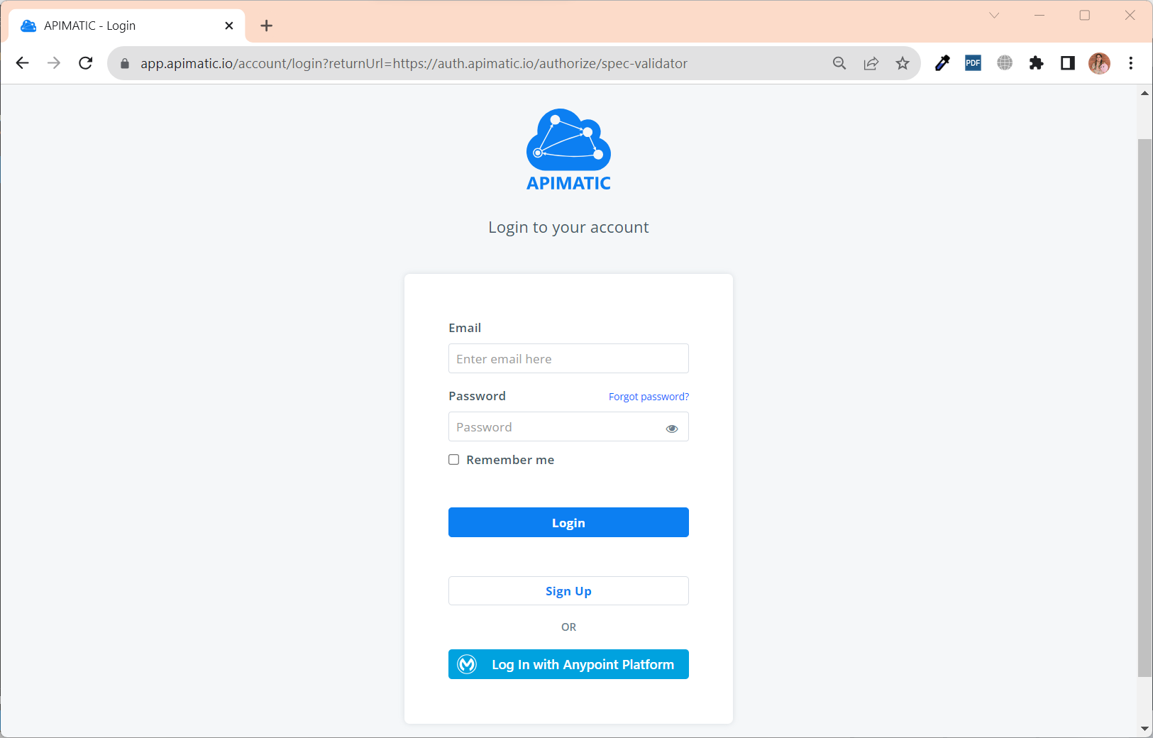 Sign up