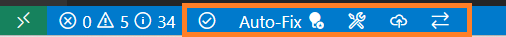 Status Bar Workspace Actions