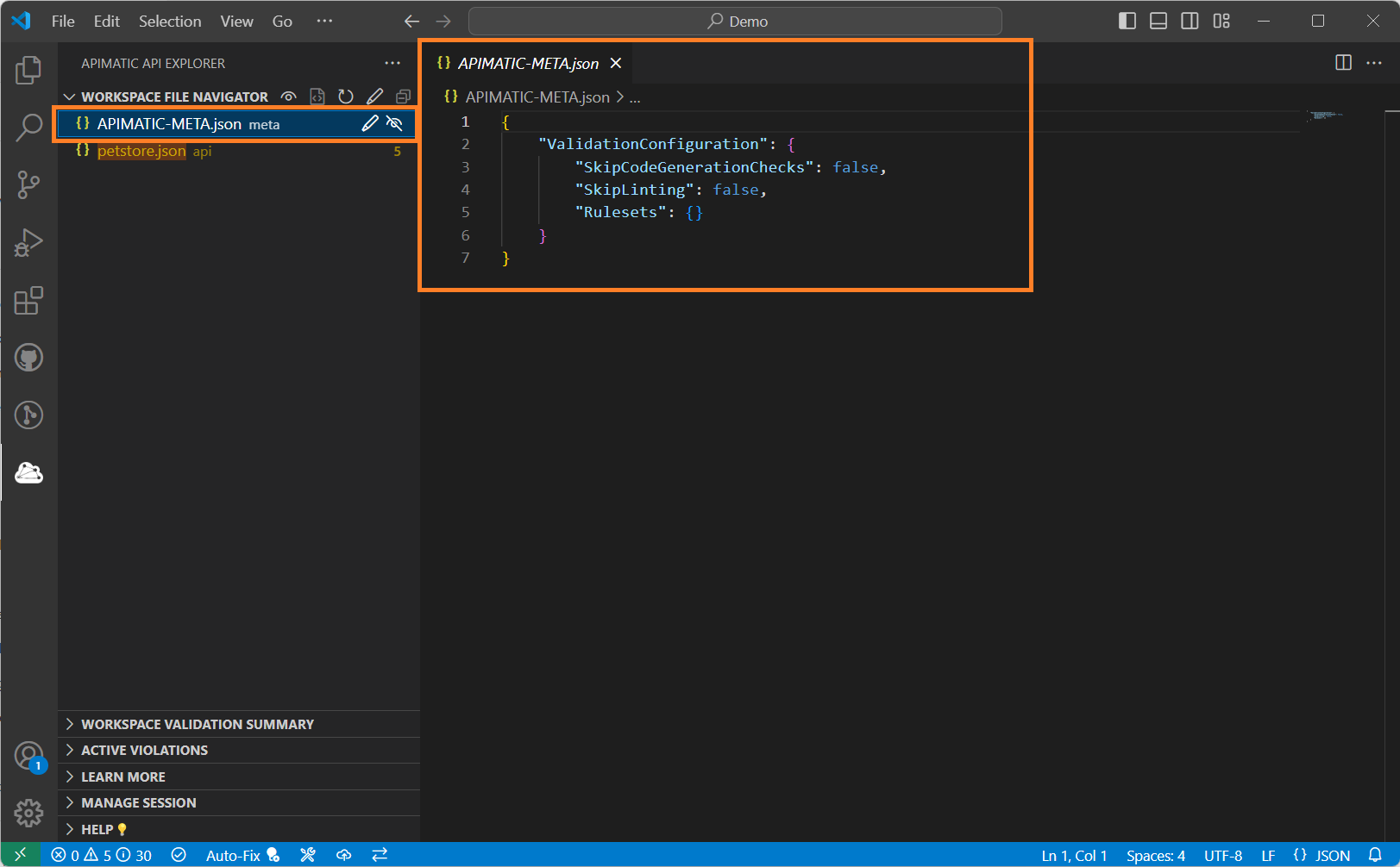 Validation Configuration Added